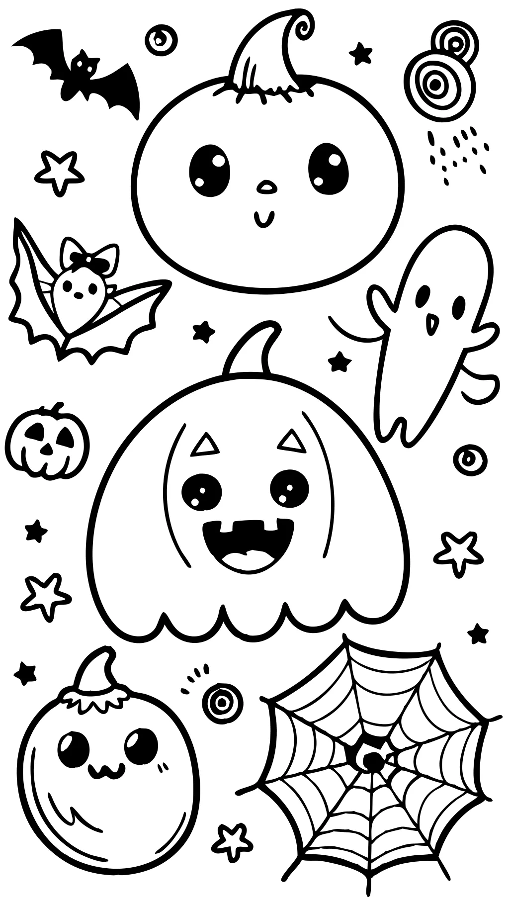 Páginas para colorear de Halloween lindas para imprimir gratis